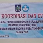 Rapat Koordinasi dan Evaluasi Seleksi PPPK Jabatan Fungsional Guru Pemerintah Daerah Provinsi NTB Tahun 2022