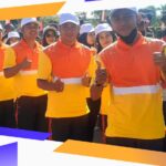 SMK Negeri 1 Sumbawa Besar Ikut Serta dalam Lomba Gerak Jalan dalam memperingati HUT RI ke – 77