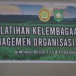 Pelatihan Kelembagaan Petani dalam hal Managemen Organisasi Korporasi di Aula Ai Mata Jitu SMKN 1 Sumbawa Besar