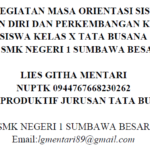 Jurnal LIES GITHA MENTARI, GURU PRODUKTIF JURUSAN TATA BUSANA SMKN 1 Sumbawa Besar