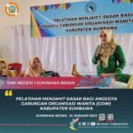 Pelatihan menjahit bagi anggota GOW Kabupaten Sumbawa dihadiri oleh Wakil Bupati Sumbawa