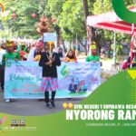 SMKN 1 Sumbawa Ikut serta pada kegiatan Kirab Pataka dalam Rangka HUT Sumbawa ke – 64