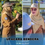 Wakil Bupati Sumbawa, Hj. Dewi Noviany, S.Pd., M.Pd., menjadi pembina upacara di SMK Negeri 1 Sumbawa Besar